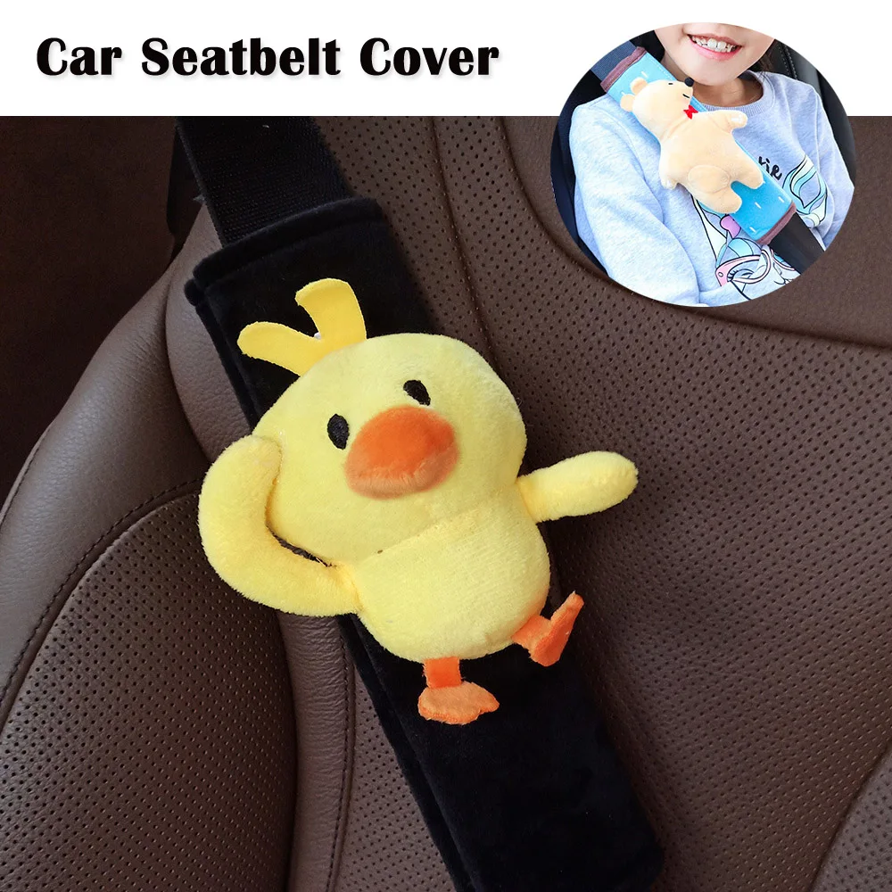 

Cute Cartoon Car Seatbelt Cover Cushion Shoulder Strap Kids Toy Animal Ornaments/ Car Accessories Protector Pad for Children New