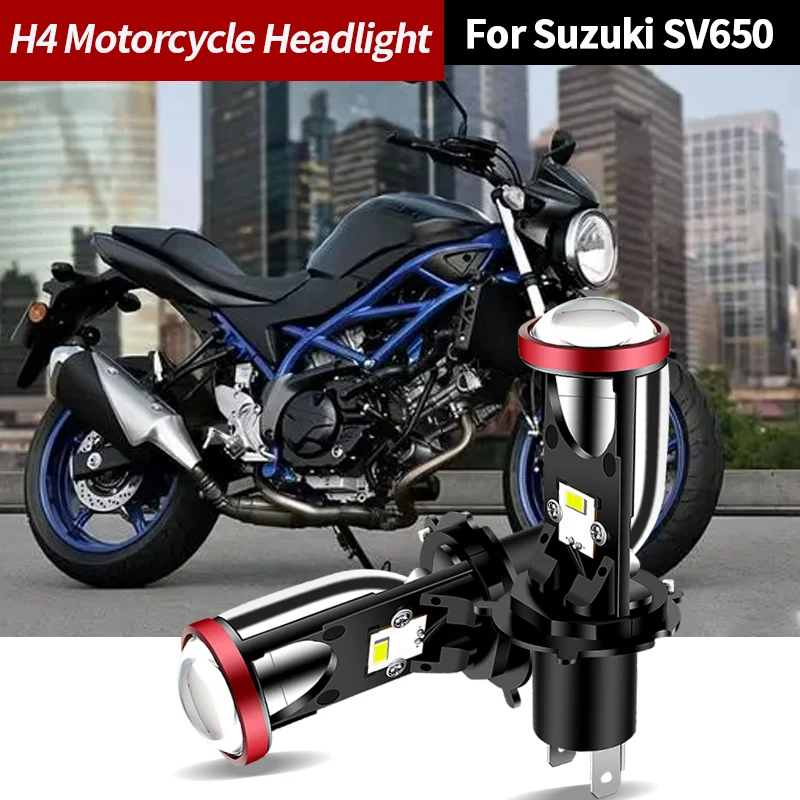 

Светодиодная передняя фара для Мотоцикла Suzuki SV650 H4, аксессуары для модификации фар, дальний и ближний свет, Cafe Racer Enduro HS1 9003, мотоциклетная пер...