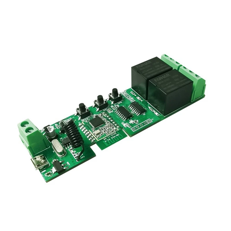 

Zigbee EWELINK Tuya Smart 2CH Switch Module,DC7-24V 2 Channel Relay For Smartthing,2MQTT Gatewaybridge Hub RF433 Control