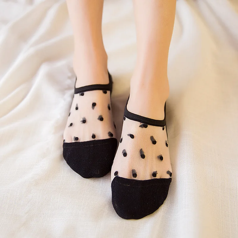 

Summer Women Socks Glass Silk Floral Crystal Stretchy Calcetines Low Cut Socks Girls Sexy Elastic Ankle Meias Boat Socks Sox Hot