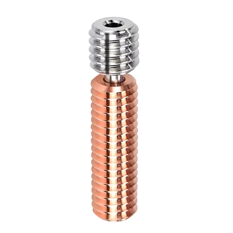 

Bi-Metal Heatbreak 3D Priner Hotend Heater Block Bimetal Heat Break for 1.75 Filament M6x26mm Thread All Metal Upgraded