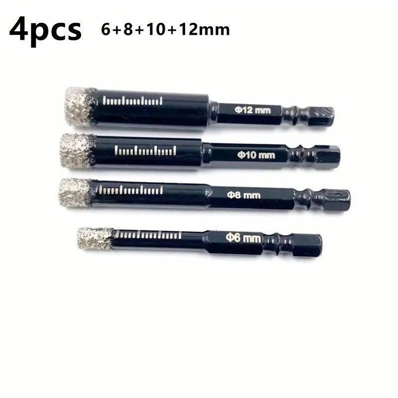 

Алмазное сверло 5-16 мм, шестигранная ручка, черное