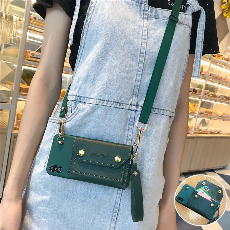 

Imprint English Letter Coin Purse Card Package Phone Cover Case For Iphone 14 13 12 11 Pro Max X Xr 7 With Lanyard Coque Fundas