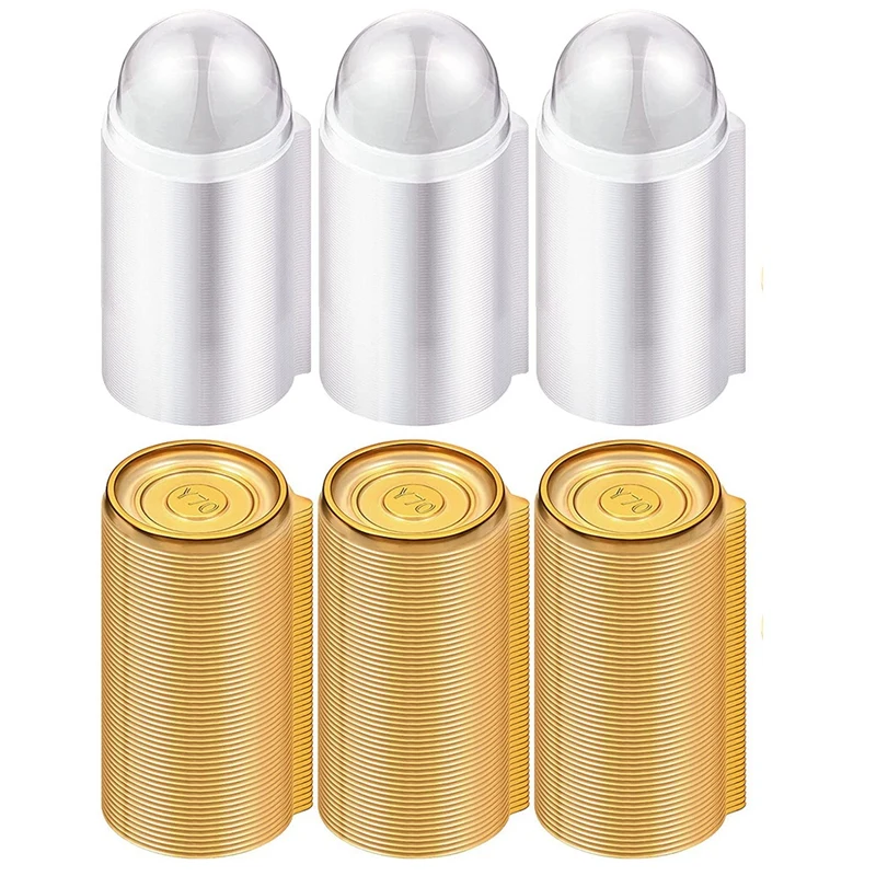 

300Pcs Clear Plastic Mini Cupcake Boxes Individual Cupcake Dessert Container for Cheese Pastry Dessert Mooncake