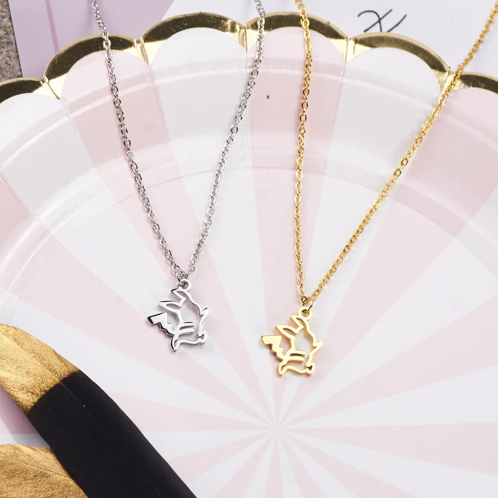 

Ожерелье позолоченное из титановой стали, 18 к