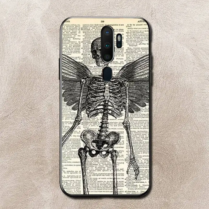 Human Anatomy Organ Newspaper Phone Case for Vivo Y91C Y11 17 19 17 67 81 Oppo A9 2020 Realme c3