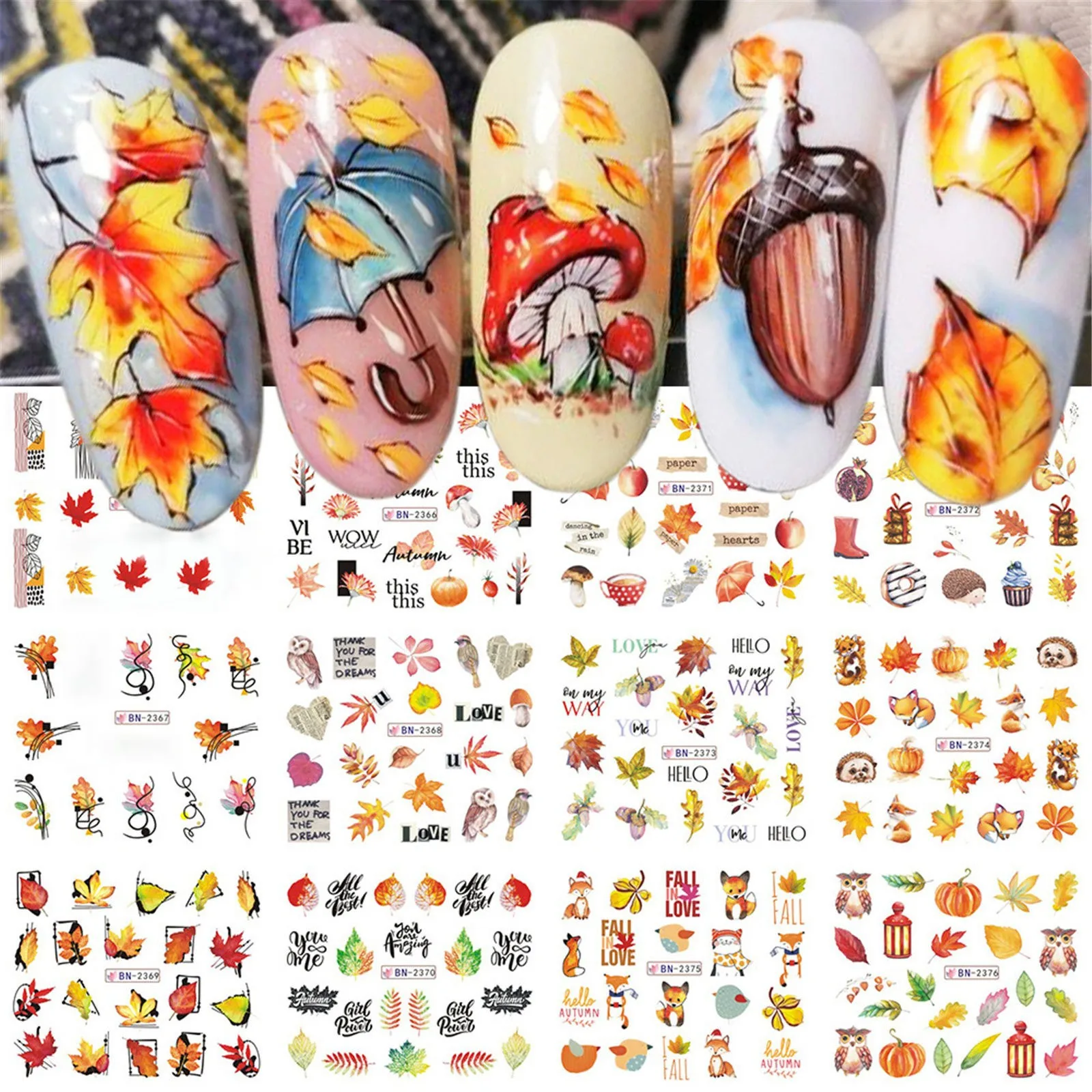 

Наклейки для ногтей на Хэллоуин, женские наклейки для ногтей, разнообразные узоры, переводные наклейки для ногтей с лосьоном