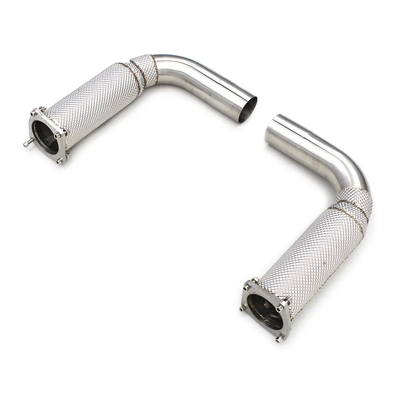 

Head Section High flow Pipes Exhaust Pipes branch downpipe Exhaust Pipe with catalyst For Porsche 911 991 991.2 Turbo S 3.8T