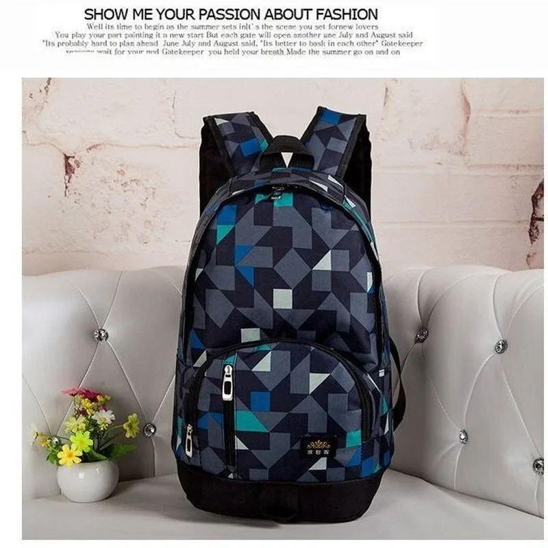 

New Large Male Female Backpack Printed Waterproof Women School Bag Student Primary School Book Bags for Teenage Girls Boys E55