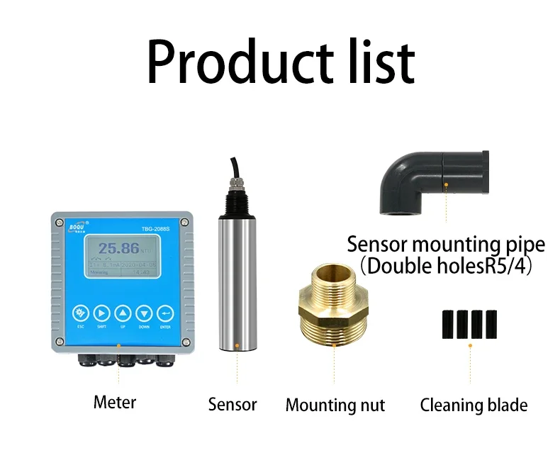 Цифровой датчик качества Ntu Tss встроенный для воды