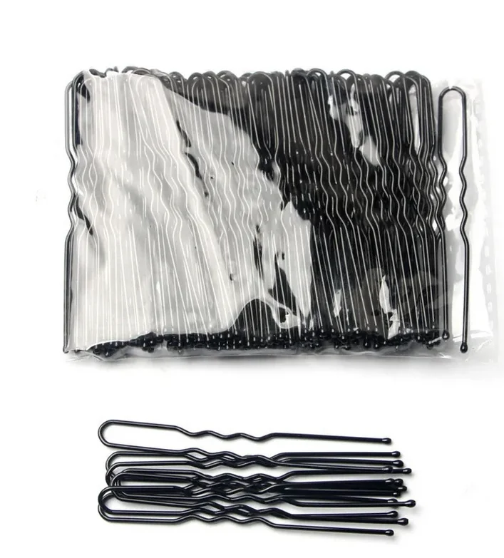 U-образные металлические заколки для волос 5/6/7 см 50 шт