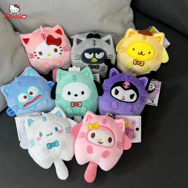 

Kawaii Sanrio Kuromi Melody плюшевый брелок в стиле «Hello Kitty» Брелок с подвеской плюшевая кукла детские игрушки Праздничные подарки для девочек