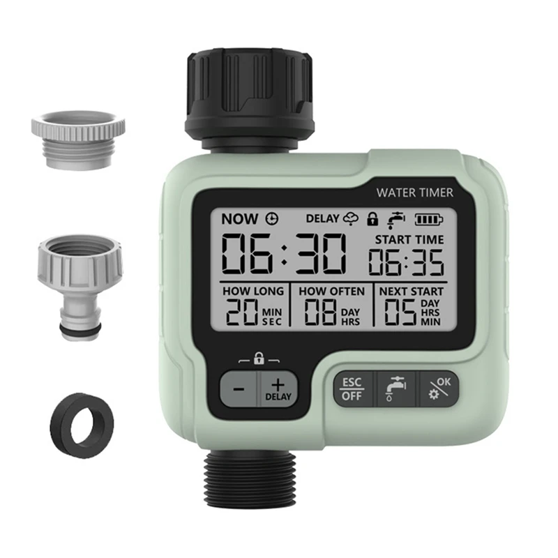

Digital Sprinkler Timer Automatic Watering Device Timer For Garden Hose, Auto & Manual Watering Control For Yard, Lawns A