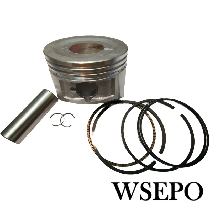 Pistão e Anéis Kit se Encaixa Zongshen Vp200 196cc Eixo Vertical do Motor a Gasolina para Tiller Gramado Motor de Pressão Arruela