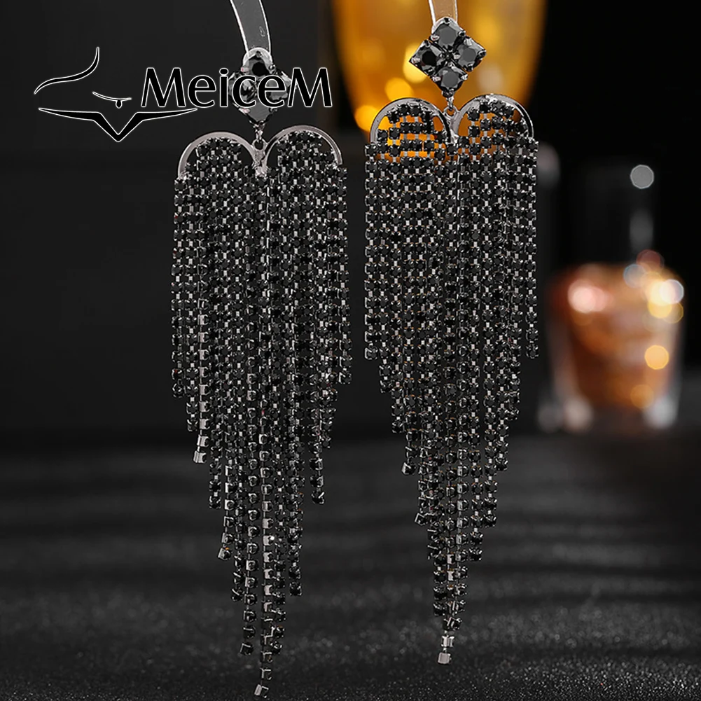 

New in Drop Earrings Zircon Tassel Fashion Summer Jewelry Earings 2023 Aesthetic Luxury Funny Elegant Wedding Earrings for Women