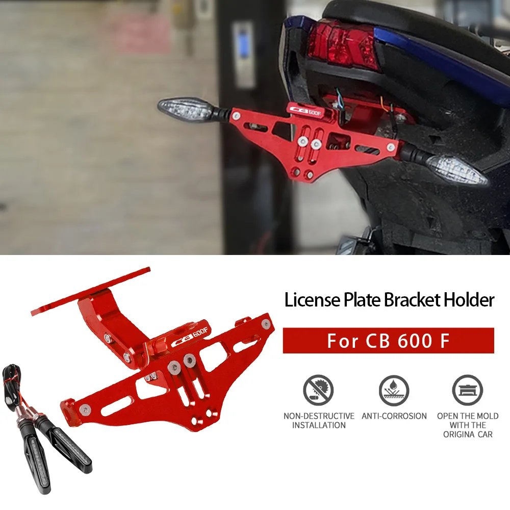 

CB 600F мотоциклетный Универсальный CNC регулируемый угол номерной знак держатель кронштейн для HONDA CB600F HORNET 1998-2006