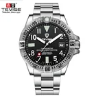 Часы мужские механические, водонепроницаемые, из нержавеющей стали