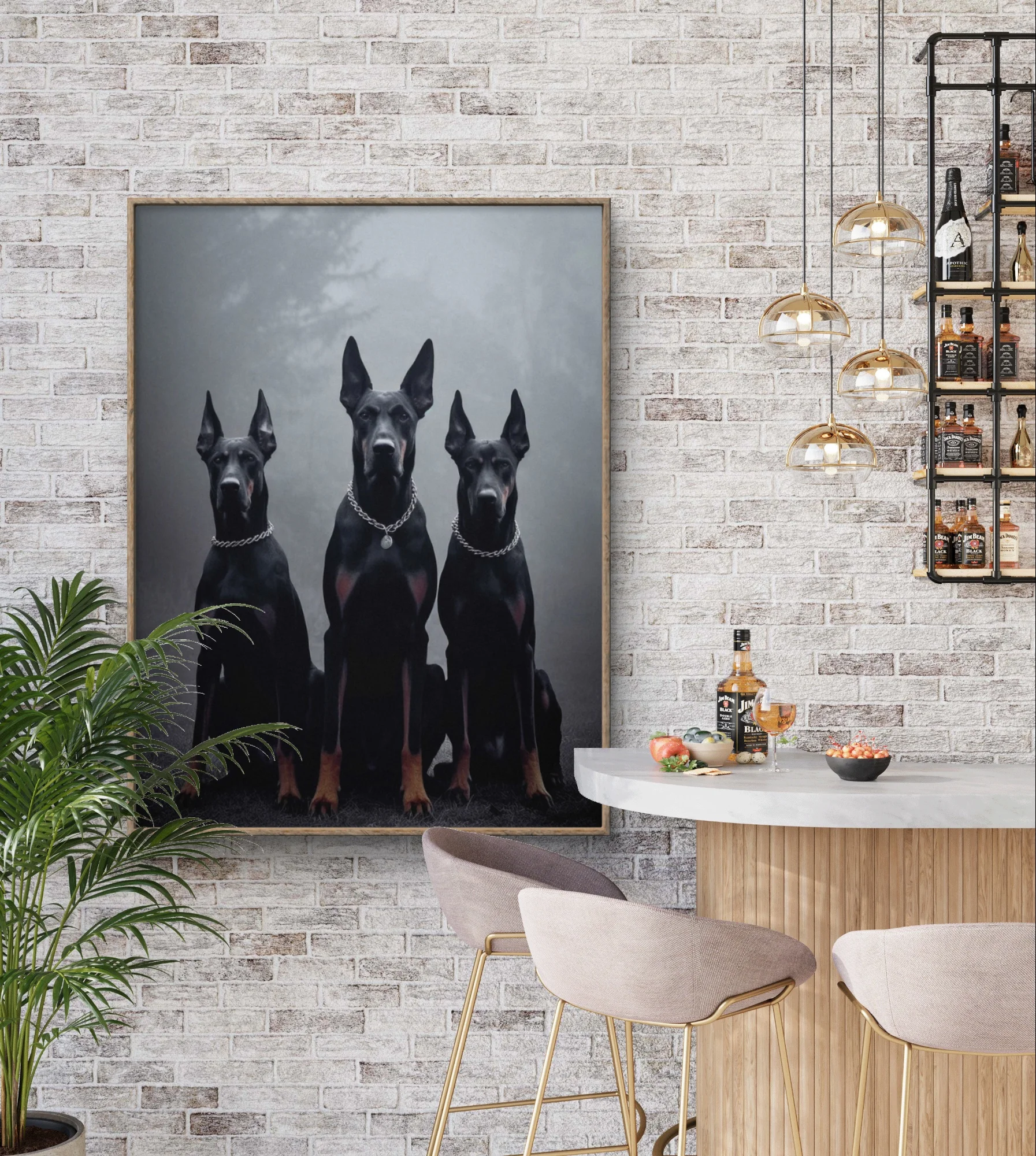 Доберман DIY алмазная живопись охранник собака картина Алмазная вышивка горный