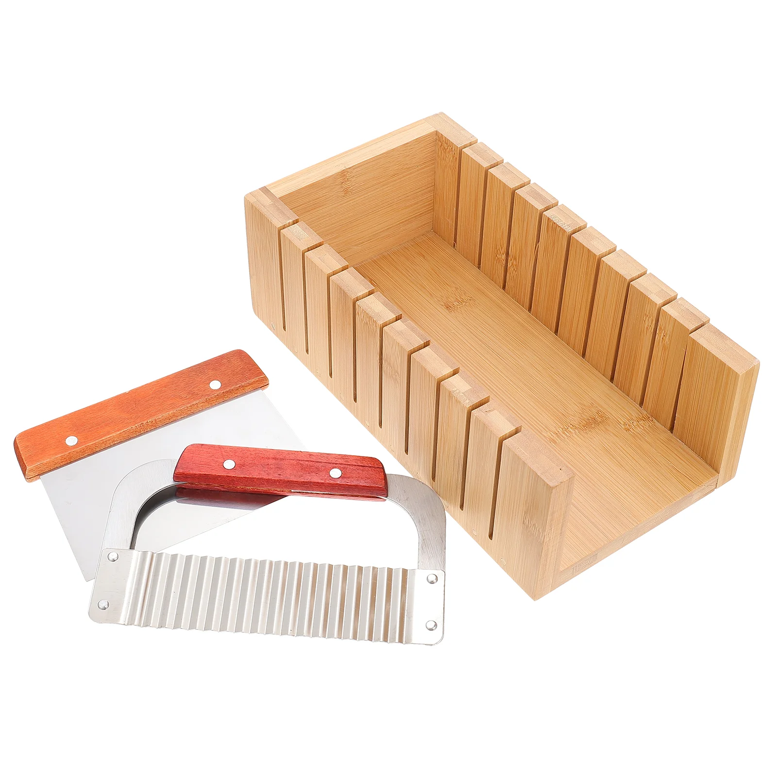 

Soap Cutter Mold Making Loaf Cutting Tool Wooden Crinkle Straight Wavy Set Supplies Diy Rectangular Cutters Kit Potato Mould
