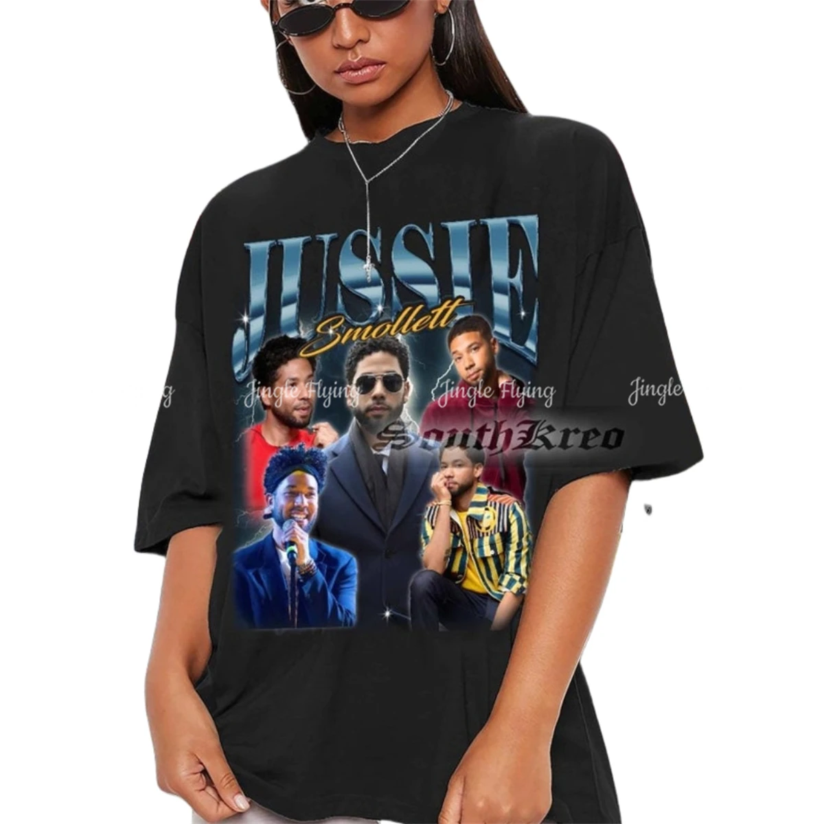 Лимитированная винтажная футболка Jussie Smollett футболки с фанатом рубашка Kpop