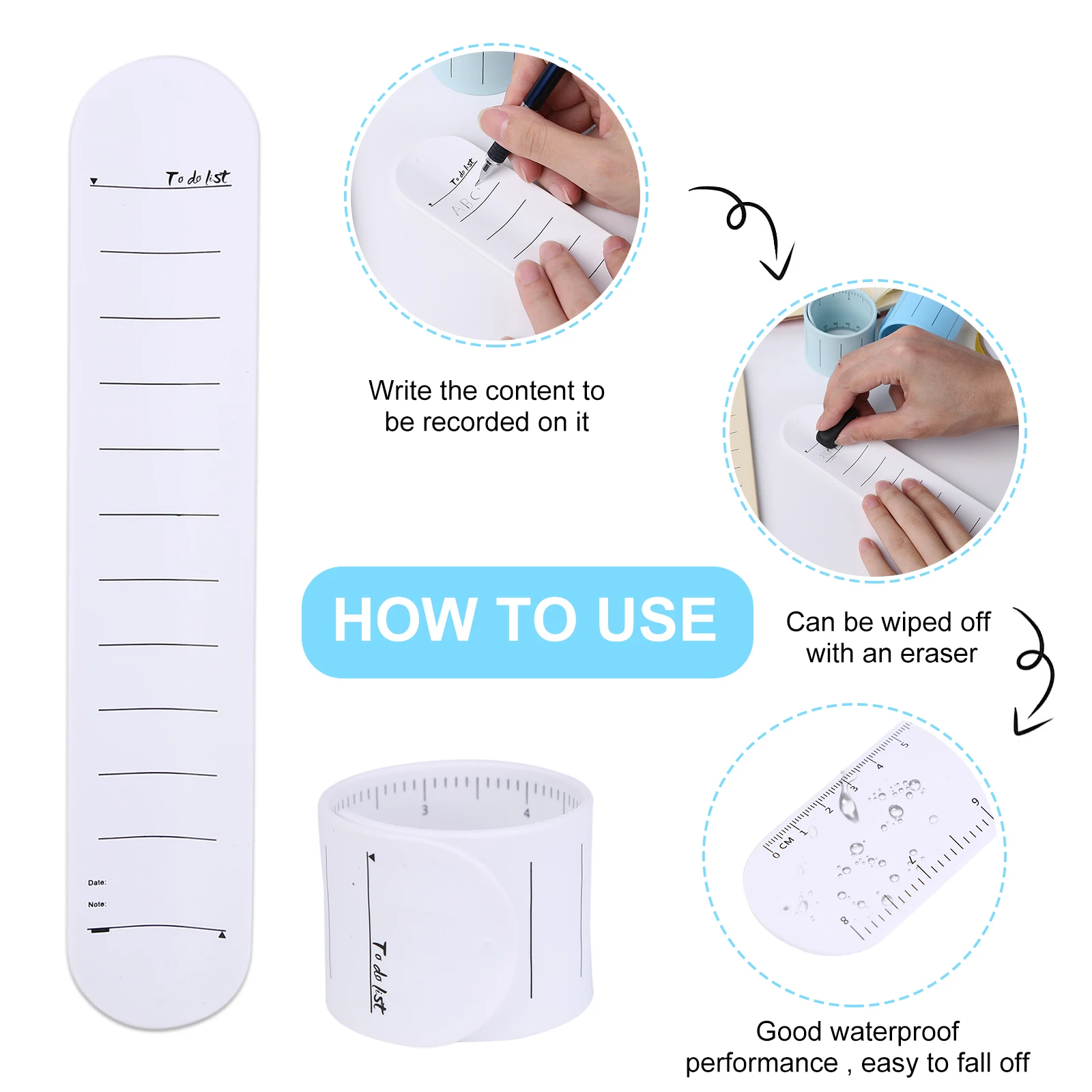 Силиконовая линейка для заметок портативный браслет студенческих