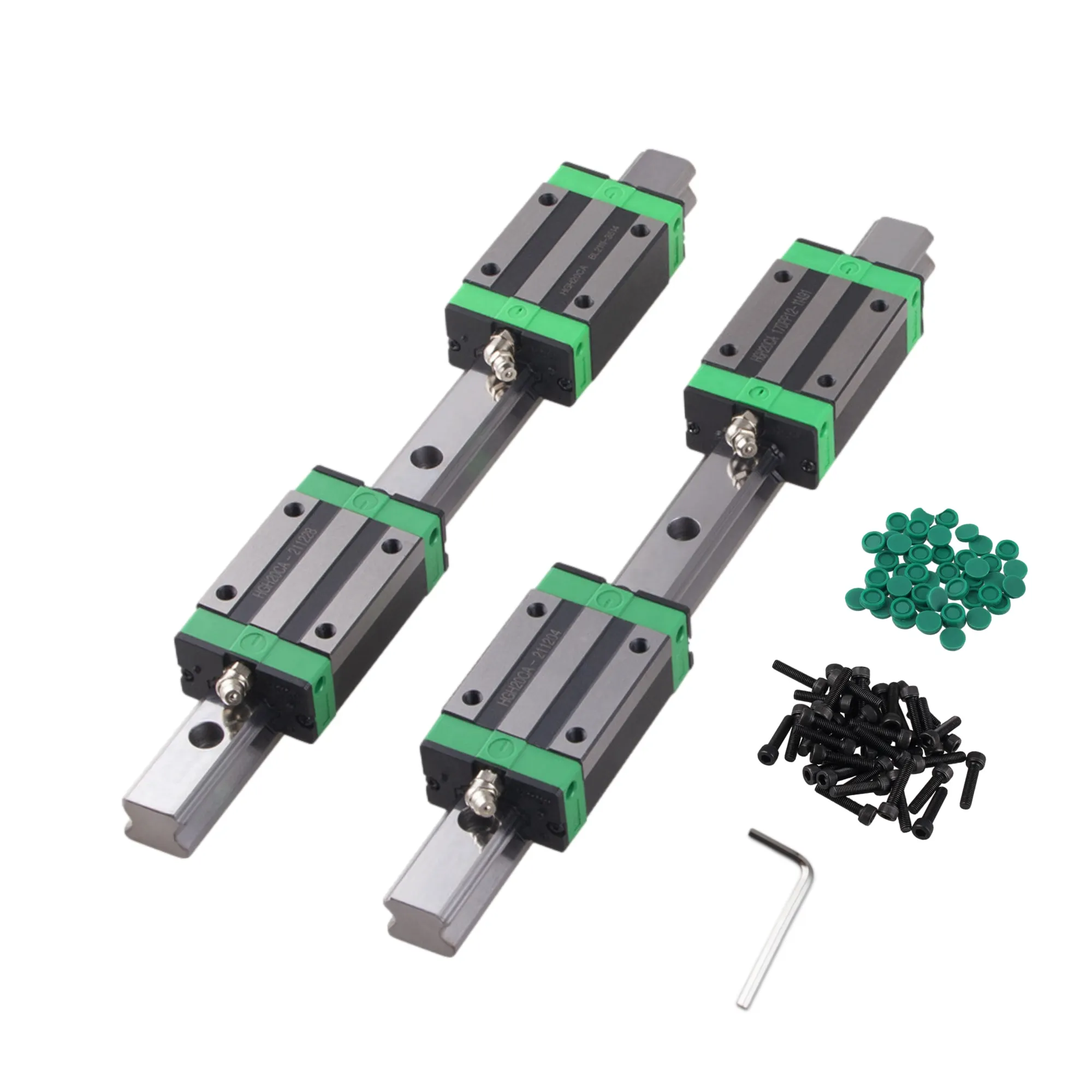 2 шт. HGR15 HGR20 квадратная линейная направляющая + 4 HGH15CA/HGW15CC/HGH20CA/HGW20CC подшипниковые