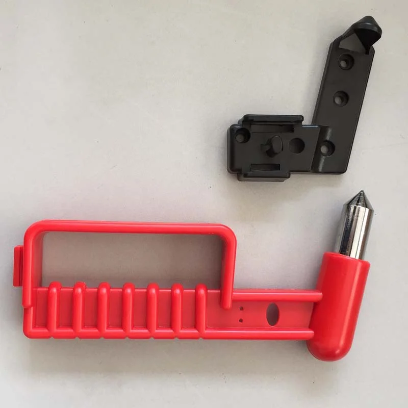 

1PCS Survival Safety Hammer Camping Driving Car Seat Belt Cutter Emergency Escape Hammer To Break Window Glass RED W205