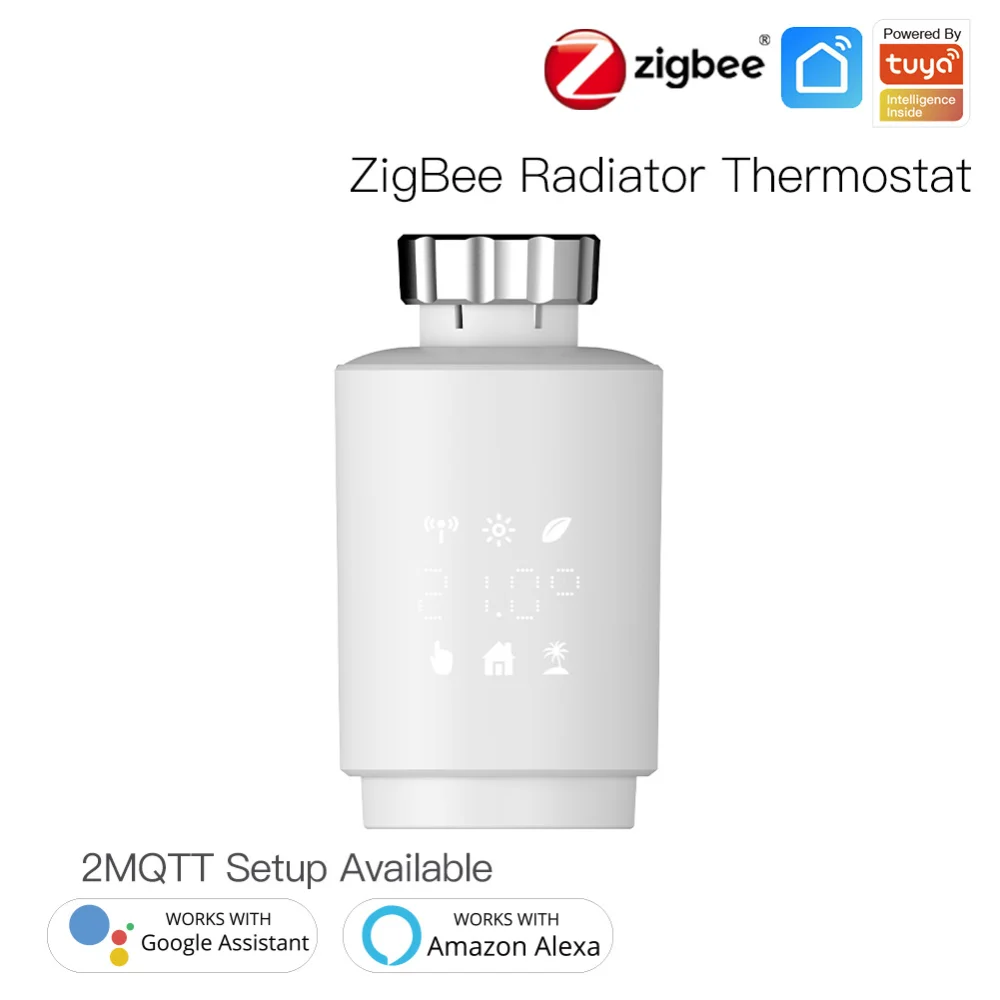 

Tuya ZigBee3.0 Smart Radiator Actuator Programmable Thermostatic Radiator Valve Temperature Controller Voice Control Via Alexa
