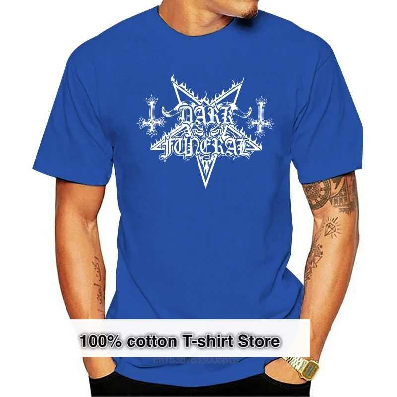 Dark Funeral Men'S Df Logo Tee T-Shirt Black Loose Size Tee Shirt