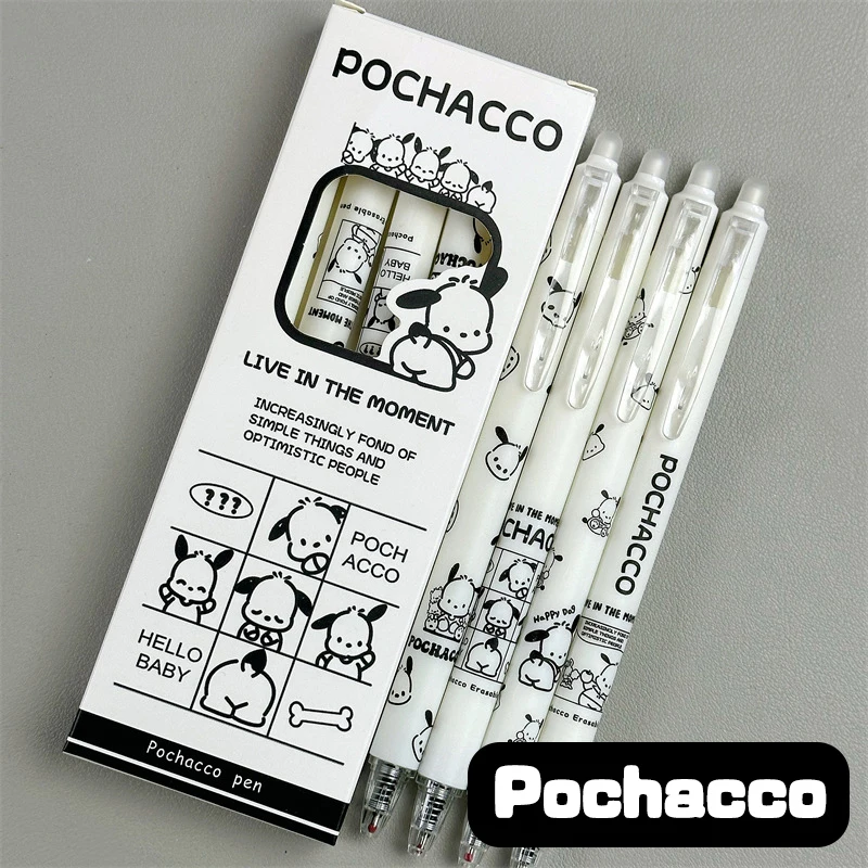 

4 шт., стираемые ручки MINISO Pochacco