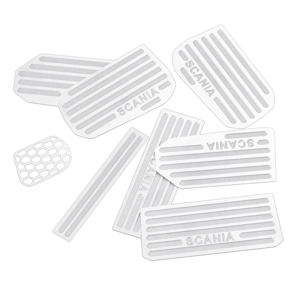 Металлические ножные педали TRINOOD защитная пластина для 1/14 тягача Tamiya Scania 770S