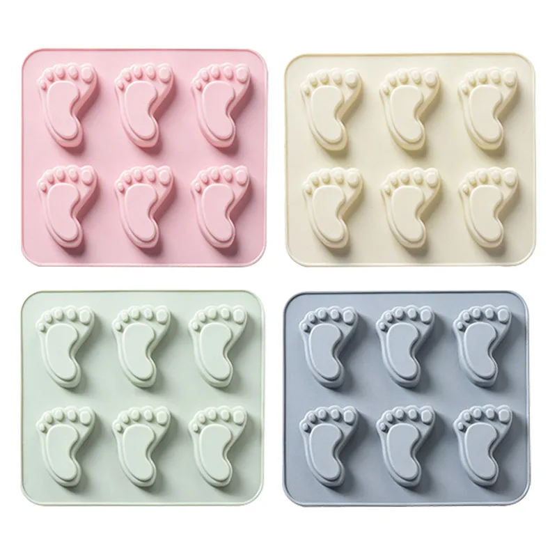 

1Pcs/Set Solid Color Silicone Feet Biscuit Molds Bakery Non-Stick Donut Maker Handmade Dessert Molder Kitchen Baking Cakes Tools