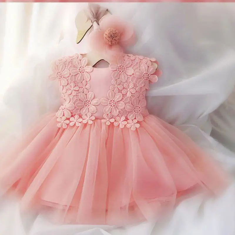 Baby Girl Clothes Vestidos Infantil for Girls Princess Lace Tutu Infant Birthday Party Evening Newborn Dress  3 6 Months 1 Year