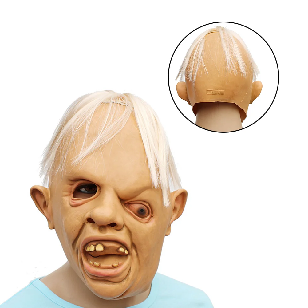 

Halloweencostumescary Latex Party Horror Head Props Man Creepy Cover Zombie Ghost Old Full Masquerade Cosplayalien Adult