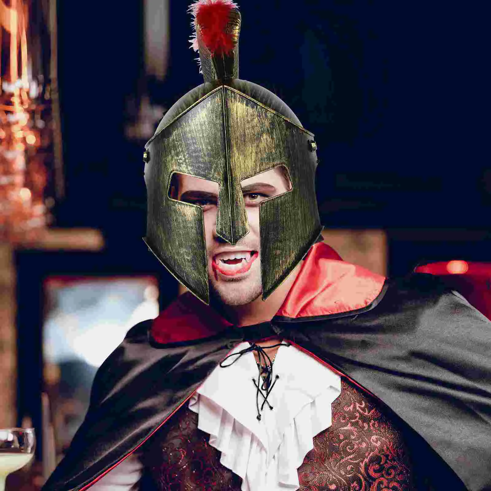 Хэллоуин самурайская шляпа мужской костюм рыцаря косплей пластиковые шлемы для