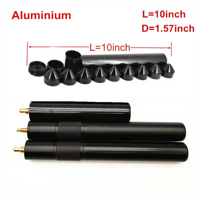 

Black 10" 9 Cup Style Lightweight And Durable Aluminum Alloy Billiard Extension Tube Extension Rod 1.375-24 1-2 5-8