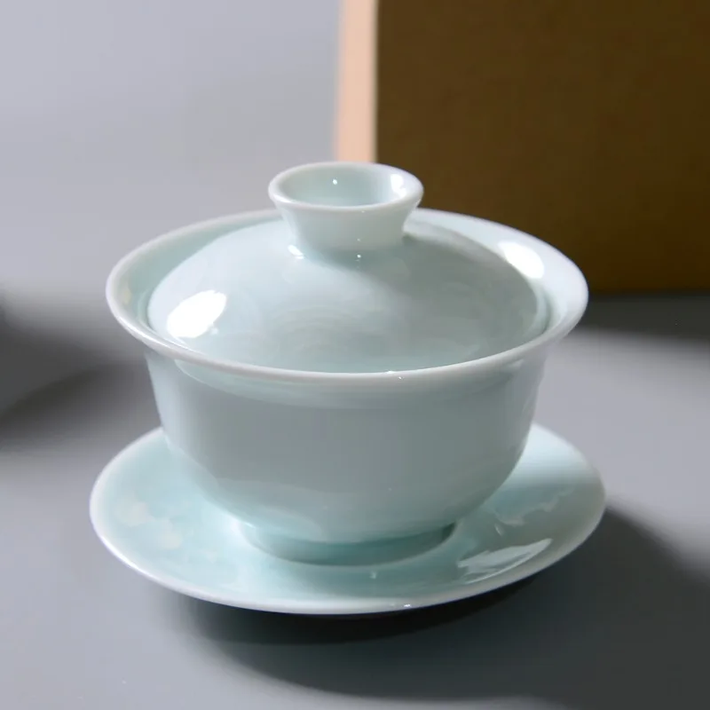 Чайная посуда Gaiwan Chawan набор из чаши для супа китайские кружки кунг-фу фарфоровая