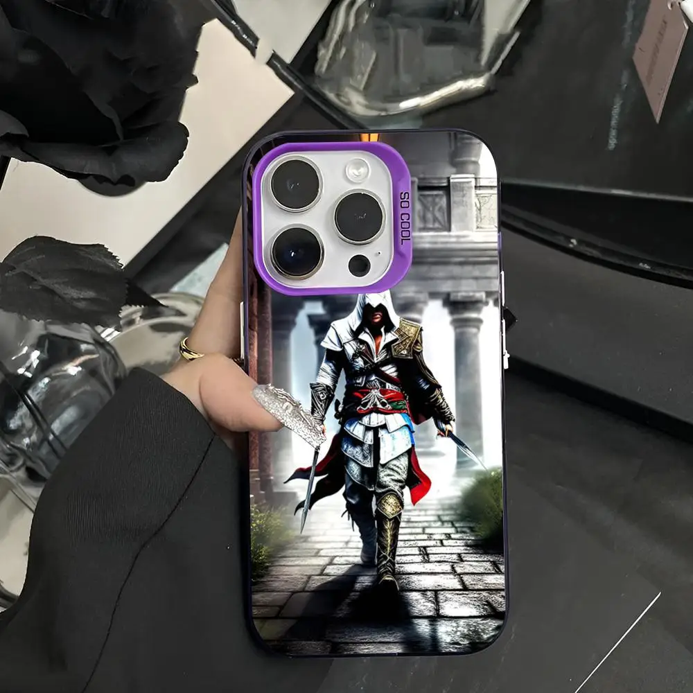 Чехол для телефона Game A-Assassins C-Creed 2024 чехол IMD IPhone 16 15 Pro XR XS 7 8 Plus SE2024 противоударный