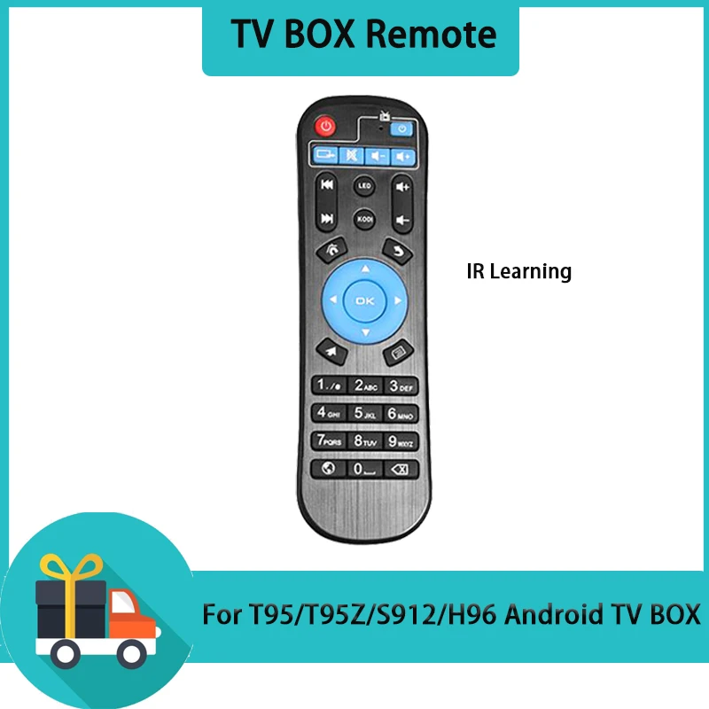 

Пульт дистанционного управления Android TV BOX, беспроводной ИК-пульт управления для T95 max, T95z, S912, приставка смарт-ТВ, медиаплеер