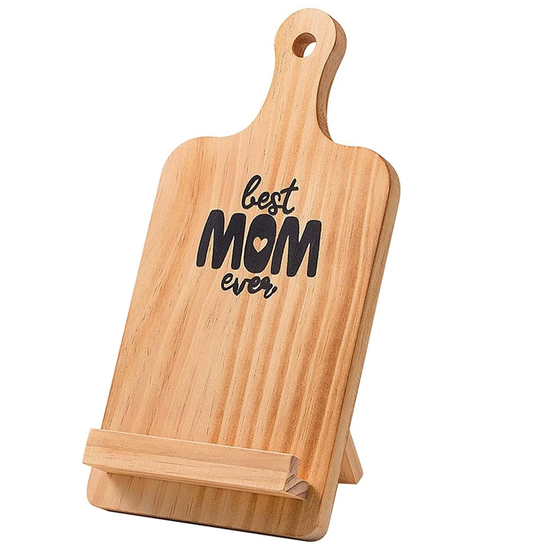 

Подарки для матери на день рождения, подарок на день матери для женщин, деревянная разделочная доска, кухонная книга для Ipad, подставка для пл...