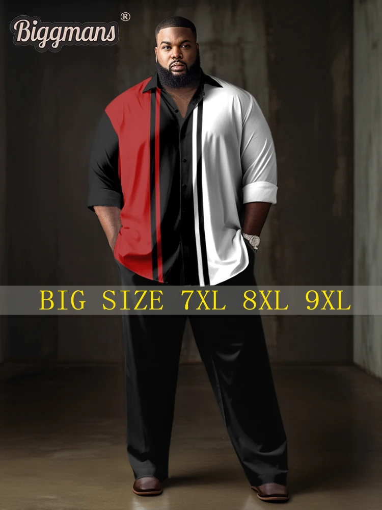 Деловая официальная одежда Biggmans большая и женская рубашка топ для лета мужская с