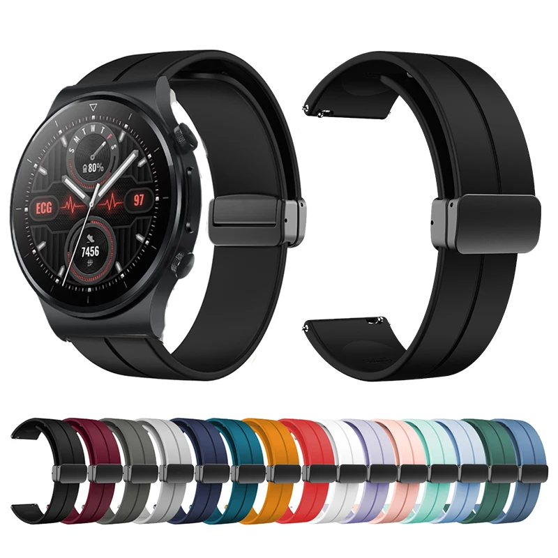 

Магнитный складной ремешок с быстроразъемной пряжкой Для Huawei GT2 Pro /Huawei GT3 46/Huawei Watch 3 Pro 48 мм/Huawei Watch 46 мм