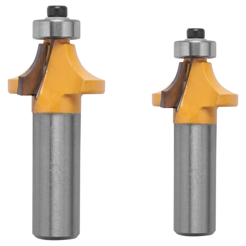 

Pack Of 6 1/2-Inch Shank Round Over Router Bit 1/2 Inch 1/8 Inch 1/4 Inch 5/16 Inch 3/8 Inch 7/16 Inch Roundover Edge-Forming Wo