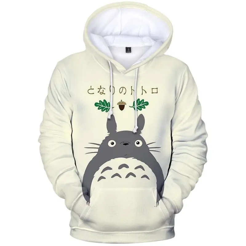 

Hayao Miyazaki Anime Lovers Hoodies Cartoon Totoro Printing Men's and Women's Sweatshirts Fashion Leisure Sweethearts Pullover