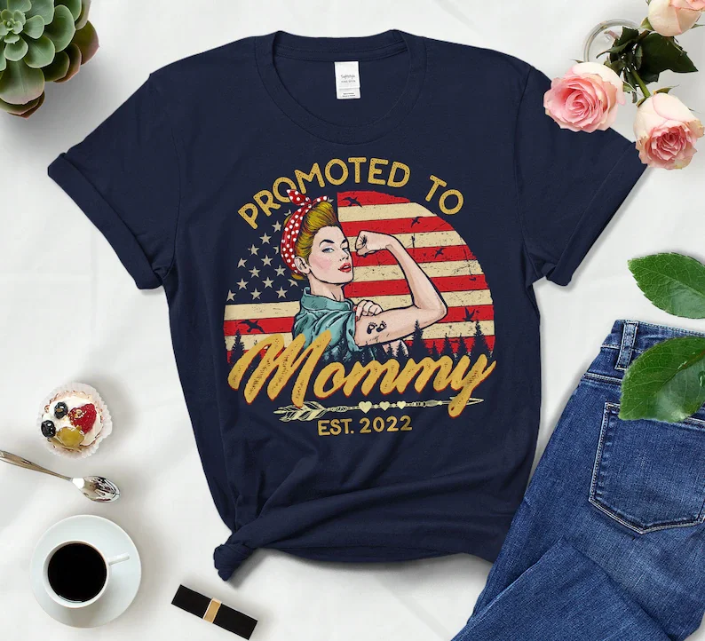 Футболка женская с американским флагом под заказ 2022 |