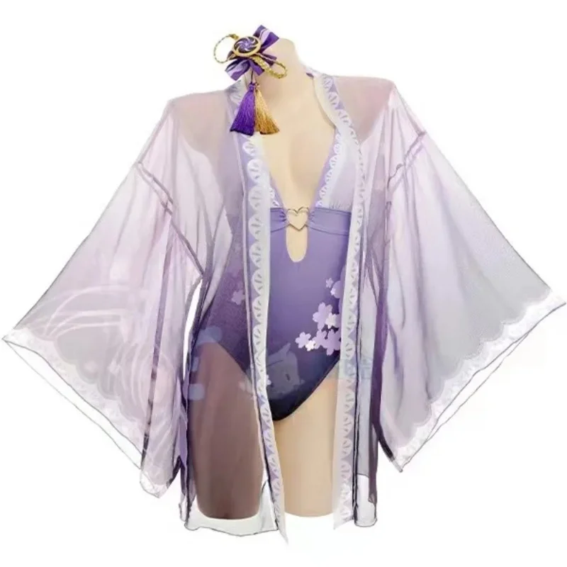 Игровой костюм для косплея Genshin Impact купальник Ms Hina Beelzebul Raiden Shogun HuTao