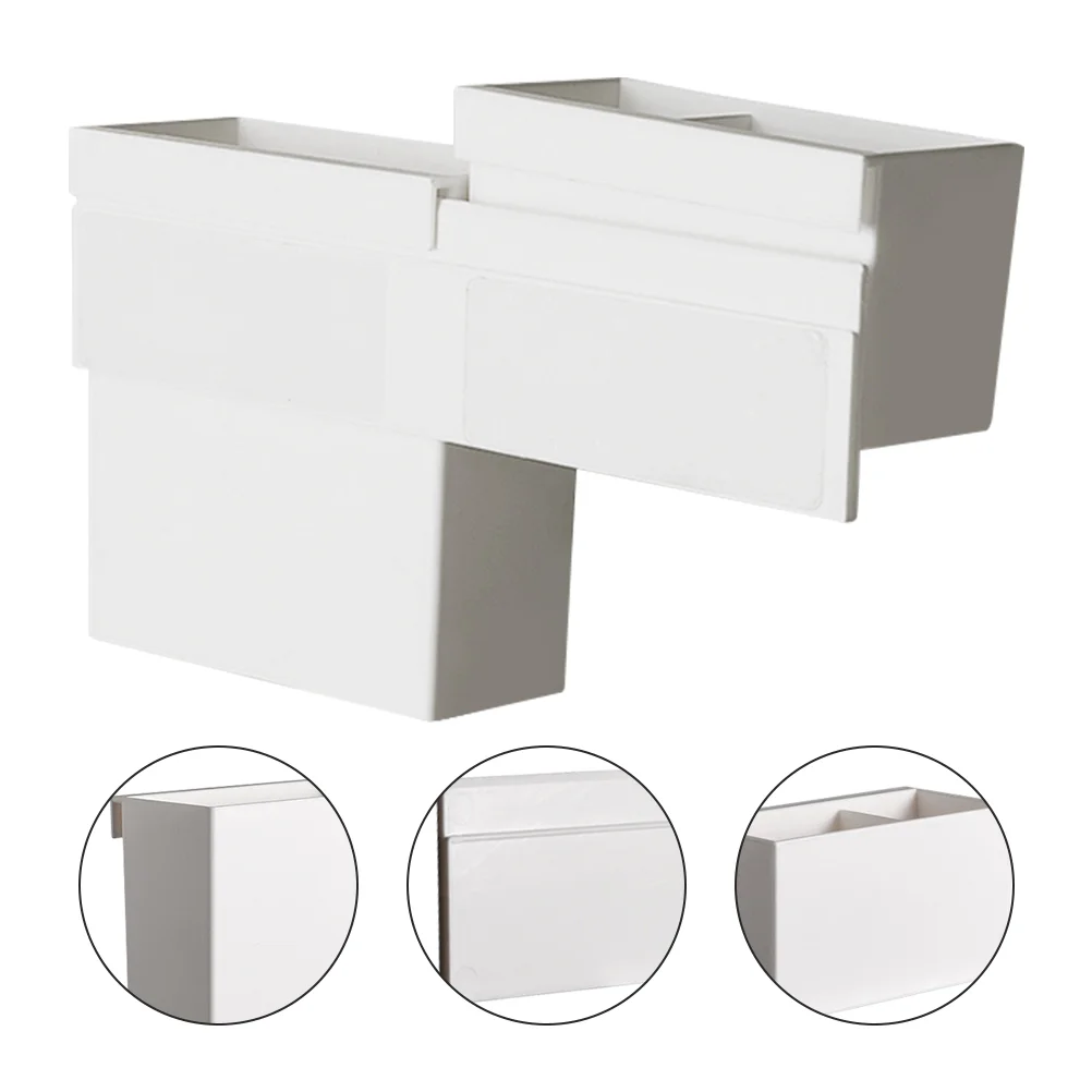 

Pen Holder Boxhanging Storage Desk Makeup Holders Brushfor Cup Bucket Stand Office Countertop Wall Mountpot Edges Multi Function