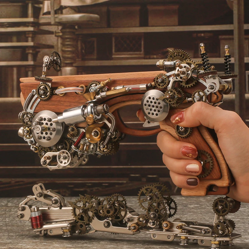 

760pcs 3D DIY Archimedes steam crossbow metal hand model DIY trendy play decoration creative New Year gift boys