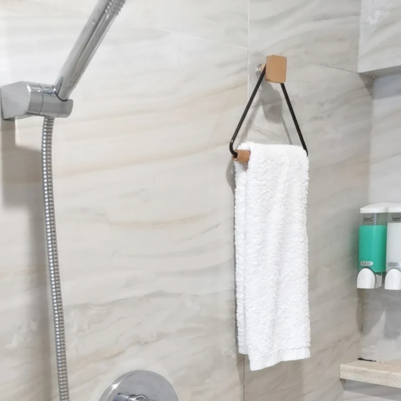 modern black gold stainless steel toilet paper holder wall mounted towel rack wooden stick paper roll holder for bathroom decor free global shipping
