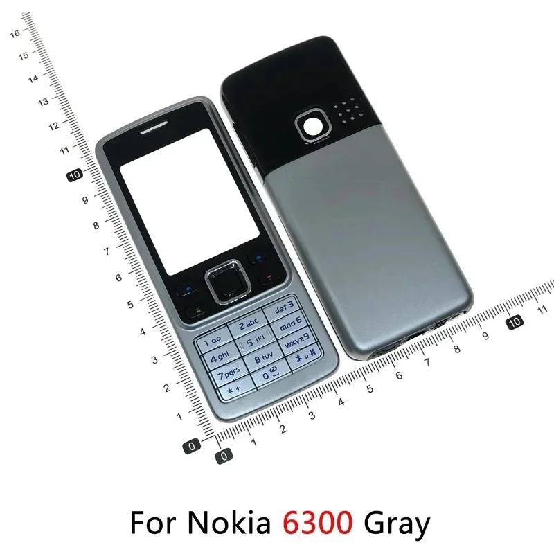 Полный передний корпус с клавиатурой для Nokia 6300 C3 C3-00 C5 C5-00 6303, задняя крышка батареи, корпус. (art.: 3920dce62ddca) - 3920dce62ddca